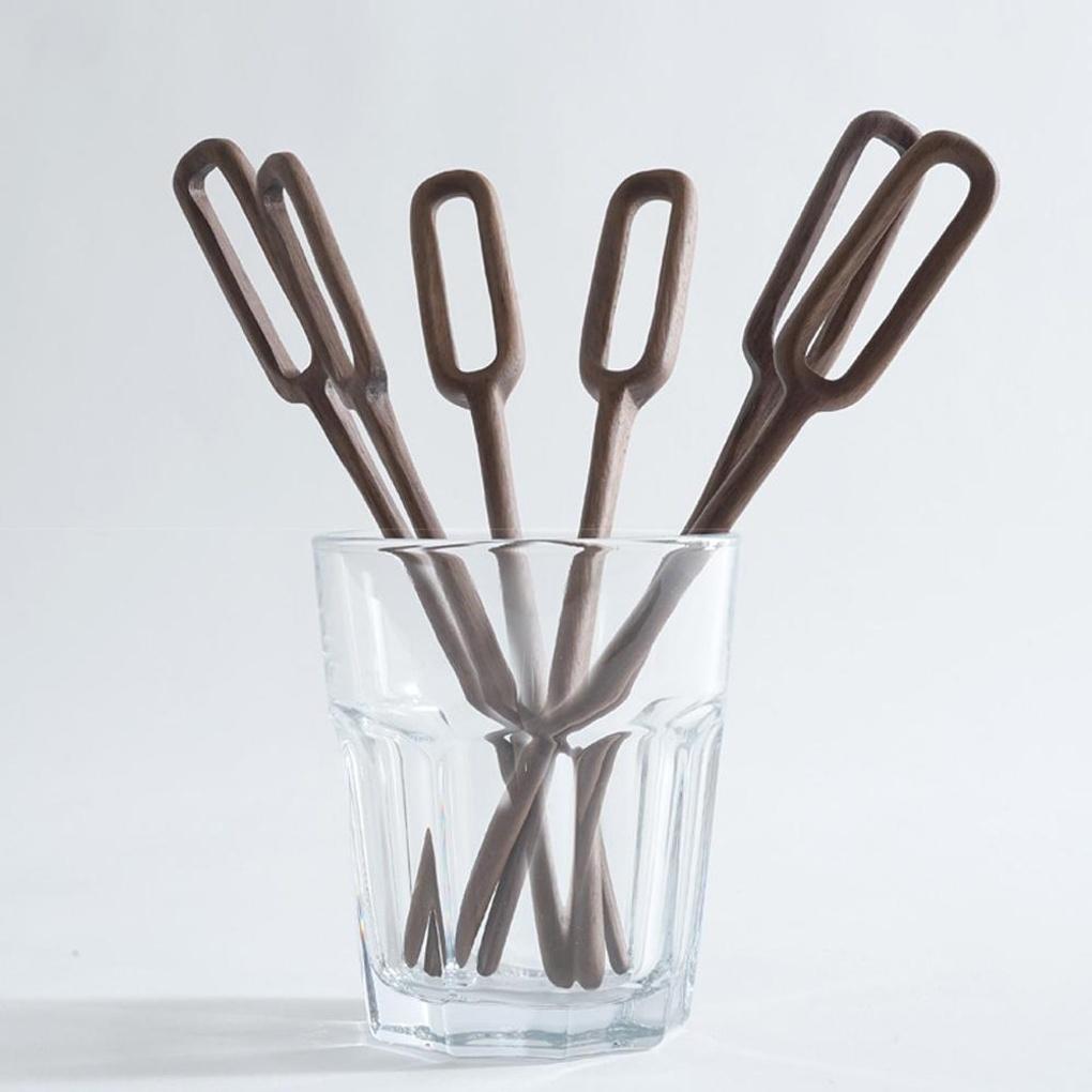 Romwood Walnut Solid Wood Muddler Coffee Stick