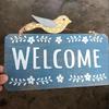Wooden Wall Hanging Retro Wall Decoration Pendant European Style Doorplate Decoration Hanging  Shop