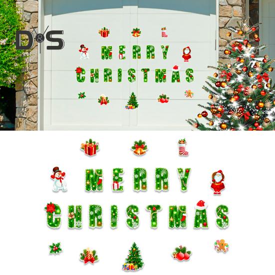 1 Set Christmas Tree Fridge Magnet Waterproof PVC 3D Merry Christmas Refrigerator Magnet Home Kitchen Fridge Locker Car Body Decoration Sticker