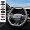 Car ABS Plastic Steering Wheel Logo Circle Trim Sticker For Ranger ST Focus Kuga Mustang S-MAX Transit Mondeo Fusion Fiest LN4