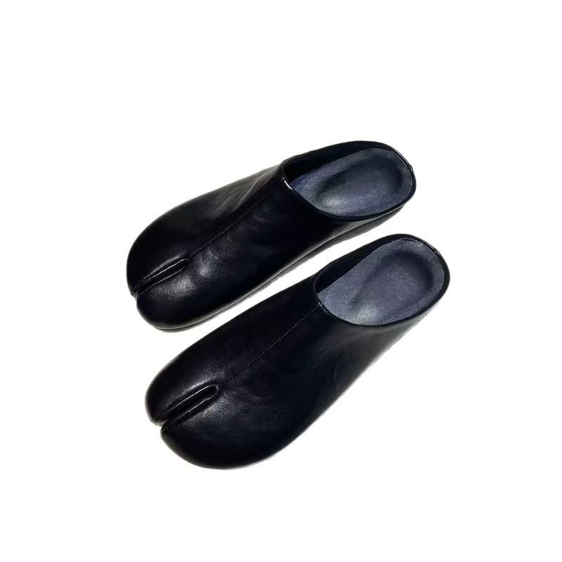 Retro flat bottom niche sub-toed pig's trotters Doudou single shoes women's shoes new autumn pig's feet horseshoe bag head