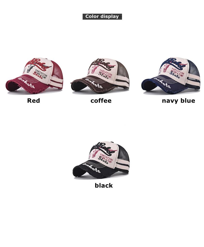 Neue coole Mode Herren gewaschene Baumwolle Baseballkappe Retro Vier Jahreszeiten Männlich Outdoor Sport Kappe Hut Für Herren Accessoire