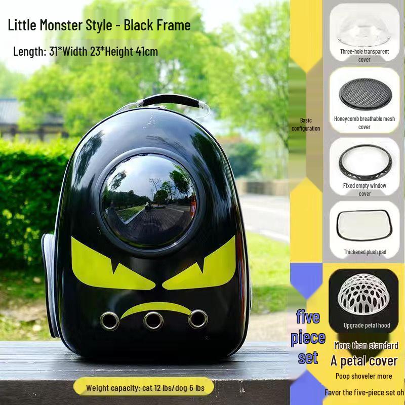 Portable Pet Backpack: Space Capsule for Cats & Dogs