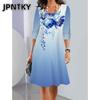 JPNTKY Fashion Summer Spring Short Sleeve O-Neck Casual Dresses