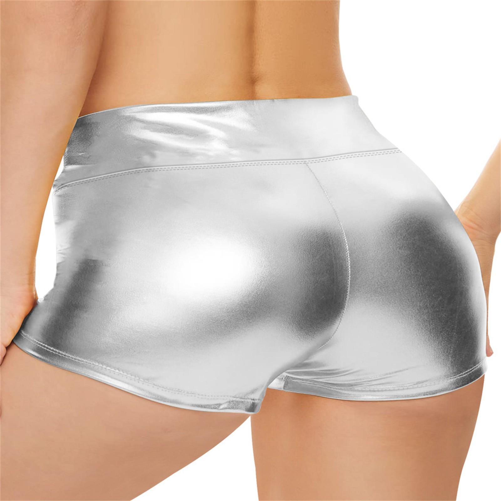 

Женские сексуальные штаны для йоги с высокой талией и подъемом бедер, большие размеры XL серебряный