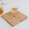 Sottobicchiere in legno Radice di loto Fette Biscotti Fiori Sottobicchiere da tavolo Tappetino isolante versatile per la decorazione domestica
