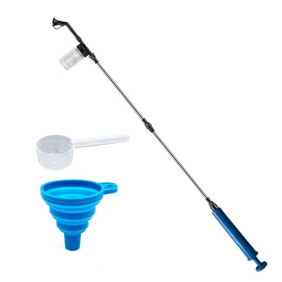 Diatomaceous Earth Powder Duster Garden Powder Dispenser Puffer Sprayer with Telescopic Extension Rod