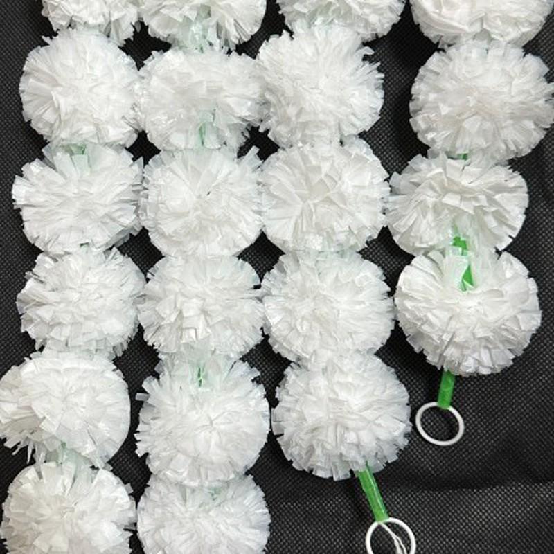 5PC Artificial Marigold Indian Wedding Flower Garlands Mexican Party Decor Day of The Dead Party Artificial Marigold Flowers