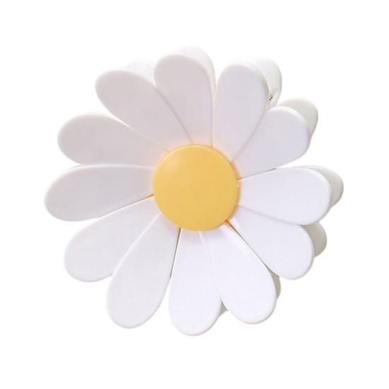 Daisy Magnetic Bag Clips Flower-Shaped Food Sealer with Strong Magnet & Spring Fridge Organizer for Snacks Notes Decorative Kitchen Accessory
