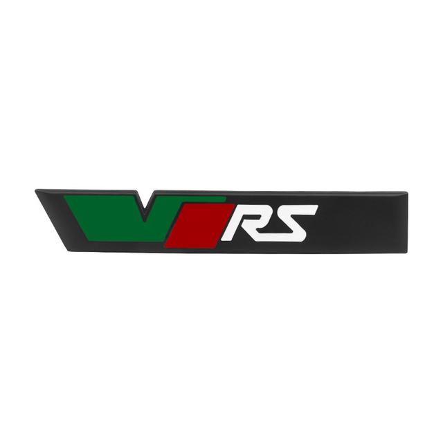 AAAIY1 3d Metal Logo VRS Emblem Letters Car Front Grill Badge For Skoda Fabia 1 MK1 Kodiaq Ocavia 2 3 MK3 MK2 VRS Sticker Accessories