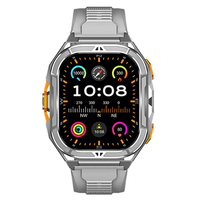 Умные часы Cubot GT 3, водонепроницаемость 5ATM, 1,96-дюймовый AMOLED, измерение кислорода в крови, трекер активности, пульсометр, GPS, спортивные умные часы для мужчин Standard серый