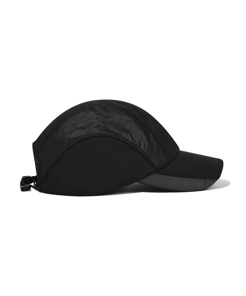 FALLETT Glossy Nylon Ball Cap Black