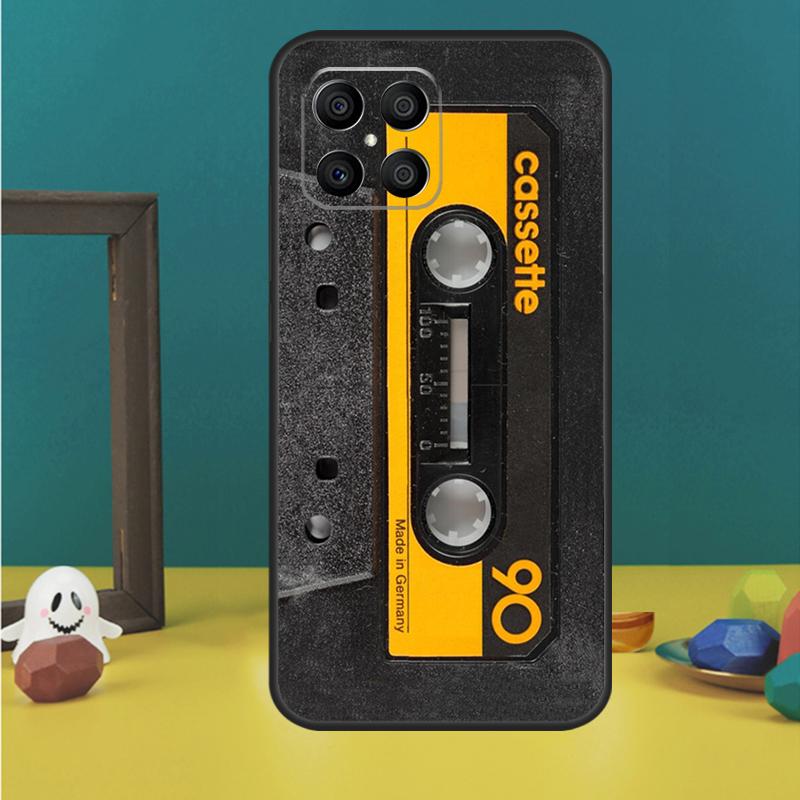 Cassette Tape Case For Honor Magic 5 6 7 Lite Honor 200 Pro 50 70 90 Lite X9b X9a X8b X8a X8 X9 X9c Cover