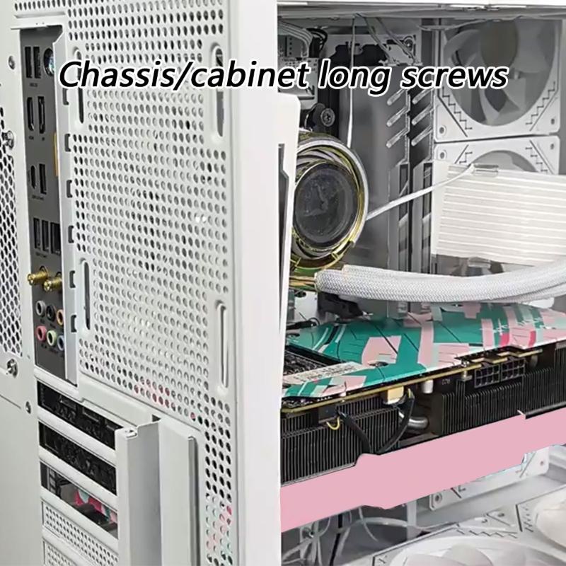 High Strength Aluminum Long Screw 35/40/50/60mm For PC Case Mounting Hardware Mount Screw Video Card Cooling Radiator