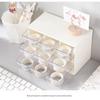 Cartoon Nine-Grid Dustproof Storage Box: Drawer-Type Organizer for Stationery & Jewelry