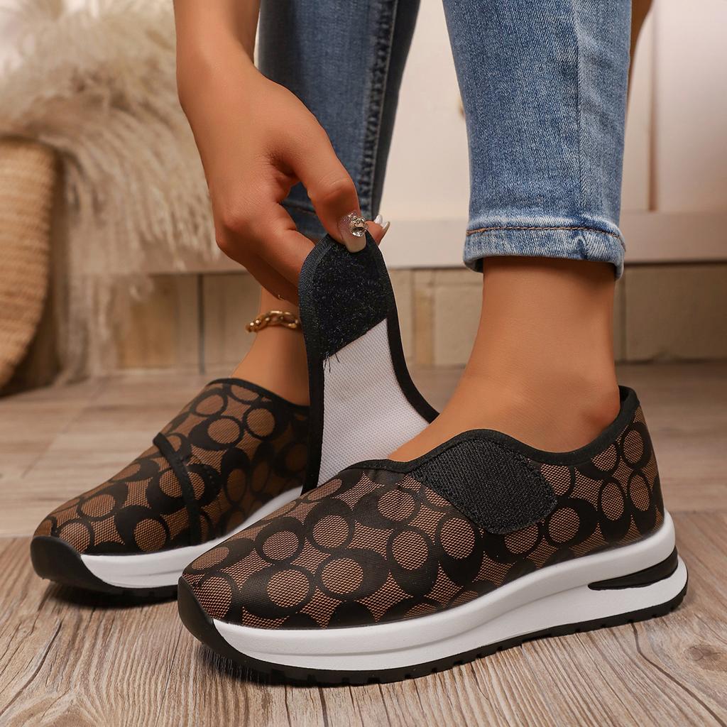 Fashion New Women's Fashion Round Toe Non-Slip Thick Soled Vulcanized Shoes Woman Daily Casual Comfortable Walking Sports Shoes