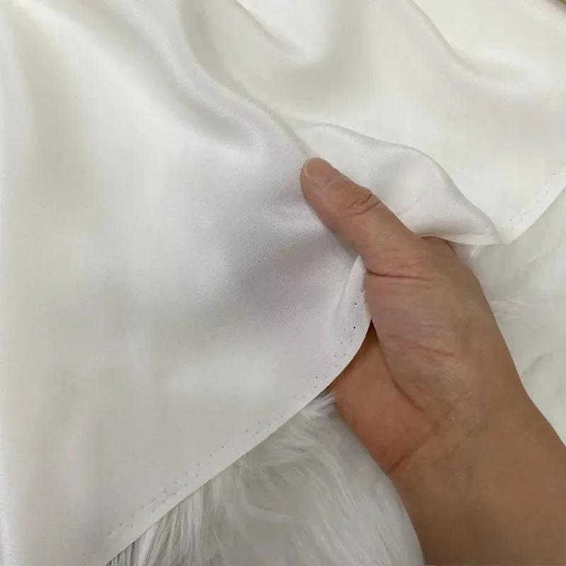 Einfarbig 100% Maulbeerseide 30 Momme Schwerer Seidenkrepp de Chine Stoff Seiden Schwerer Krepp Stoff für Bekleidung Kleider Hosen