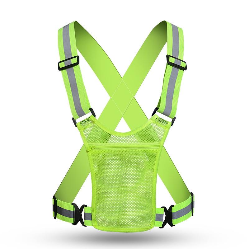 Colete de Segurança Unisex de Alta Visibilidade Leve em 4 Cores Com Bolsa de Armazenamento Para Construção Noturna Ciclismo Casaco de Trânsito Corrida Trabalho