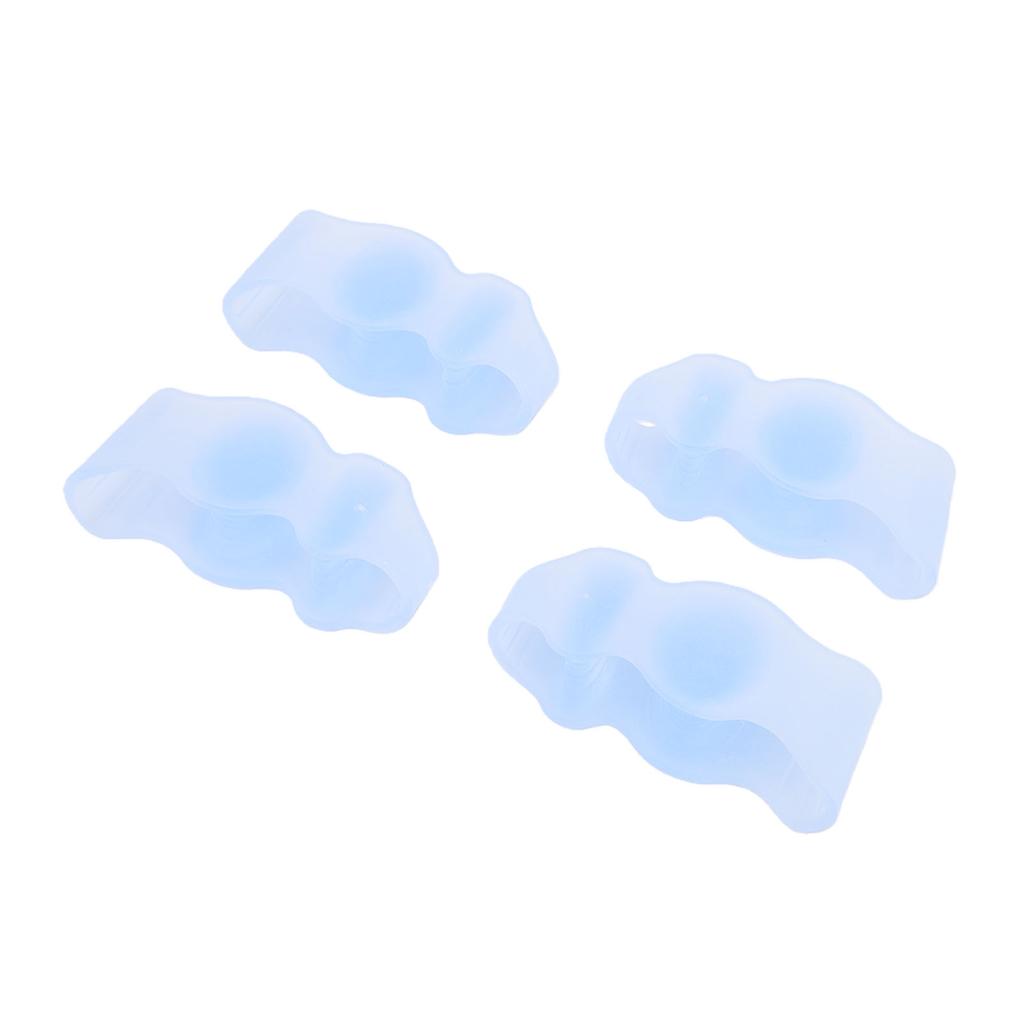 2 Pairs Toe Separators Spacers Soft SEBS Ergonomic Toe Straightenerss for Overlapping Toes