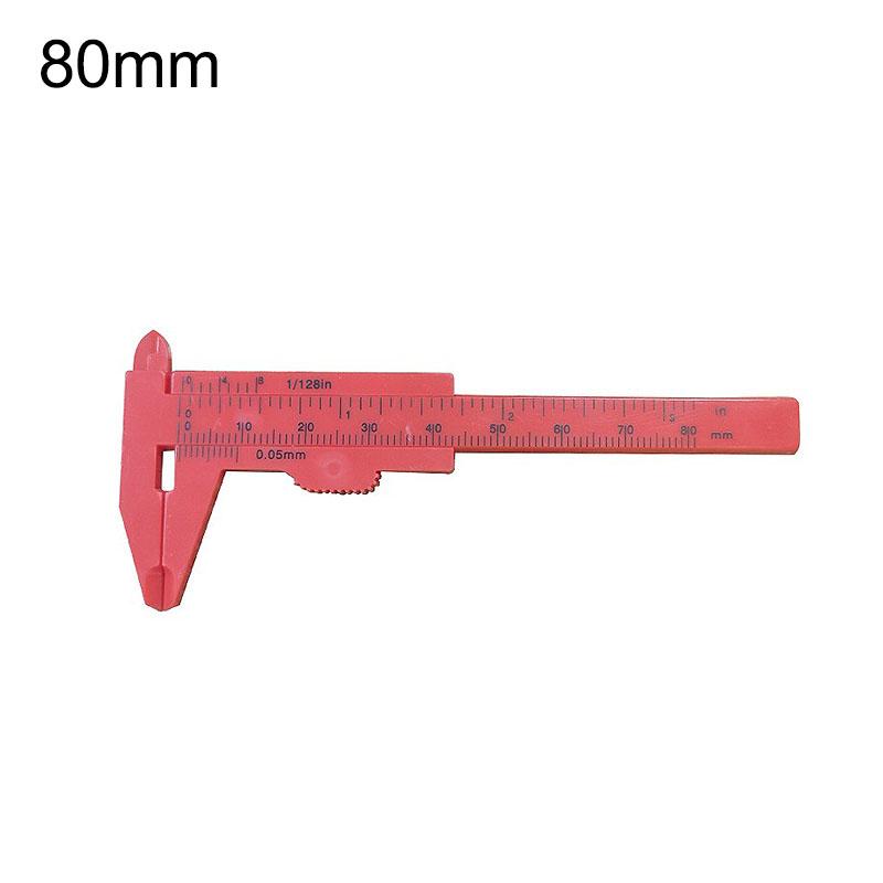 

Portable 80mm Plastic Eyebrow Measuring TattooPermanent Makeup Measurement Microblading Caliper Ruler Tools WSPJ01 красный