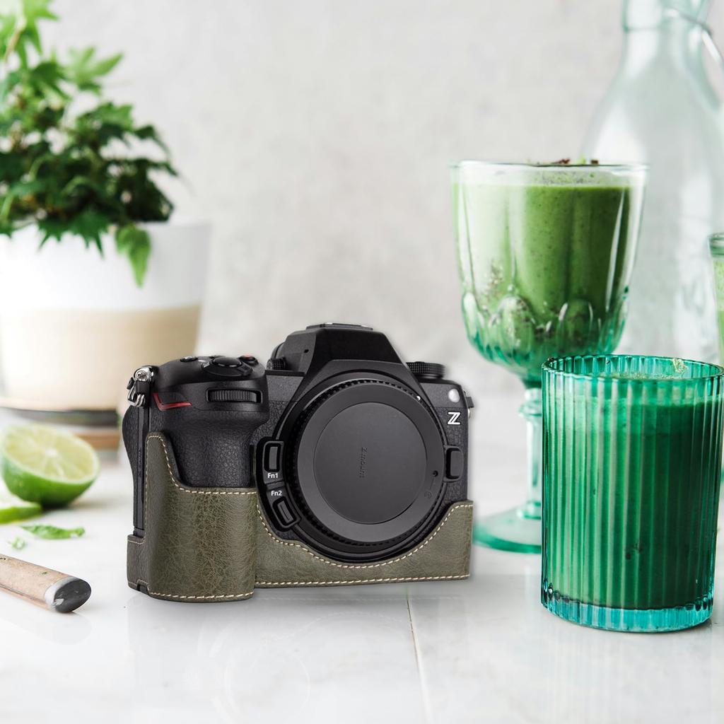 VOVMOEYA Half Case for Nikon Z6III Mirrorless Dedicated Body Case for Nikon Z6III Half Cover for Nikon Z6III Camera Half Base Case with Screw Hole and