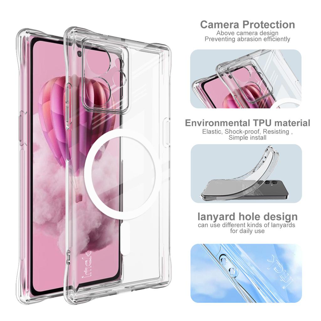 For HMD Skyline 5G Phone Case IMAK Shock-resistant Soft Magnetic Case