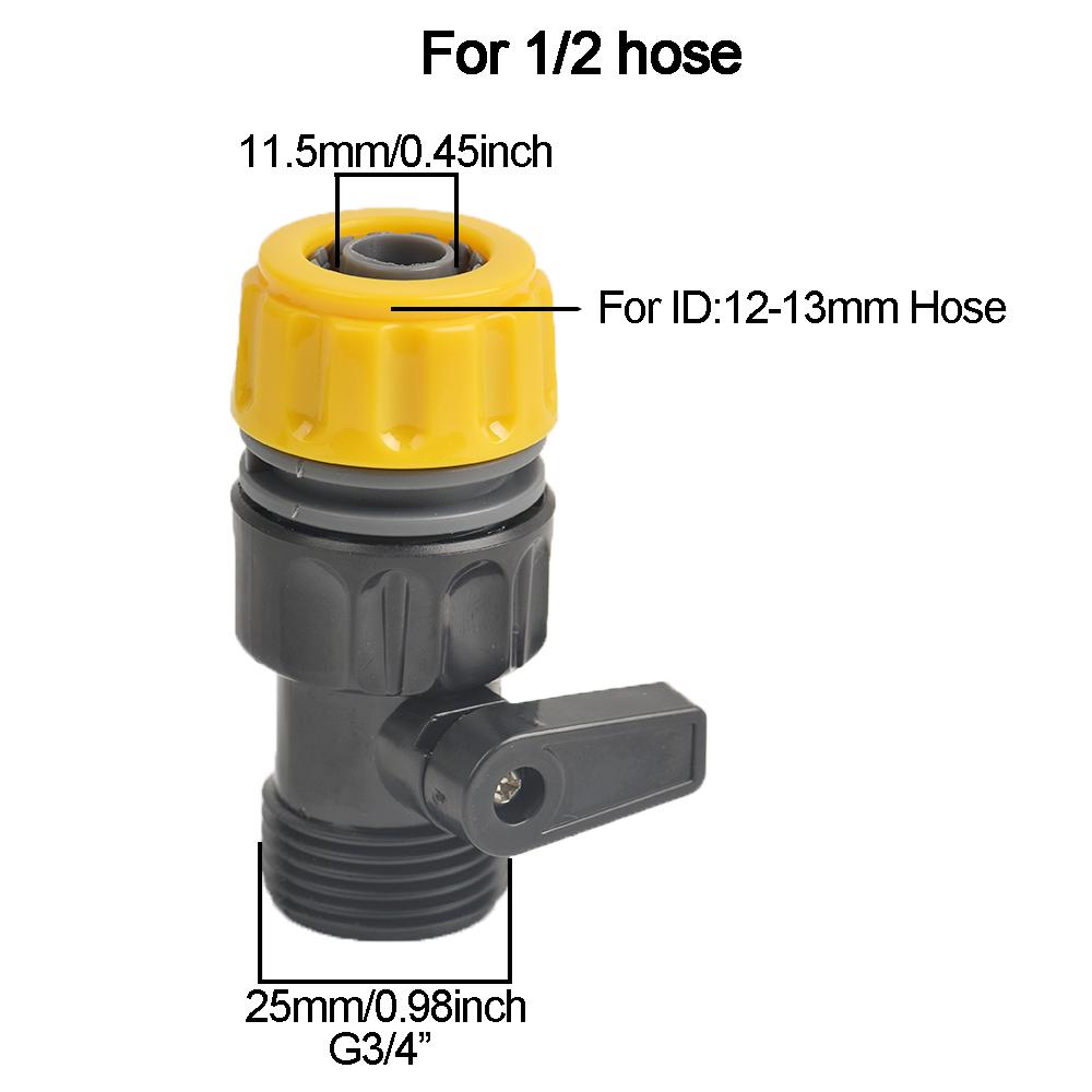 

Комплект соединителей для запорного клапана для садового шланга, удлинитель для крана 1/2” 3/4” шланг, фитинги для остановки полива садового шланга, адаптер для поливочного пистолета
