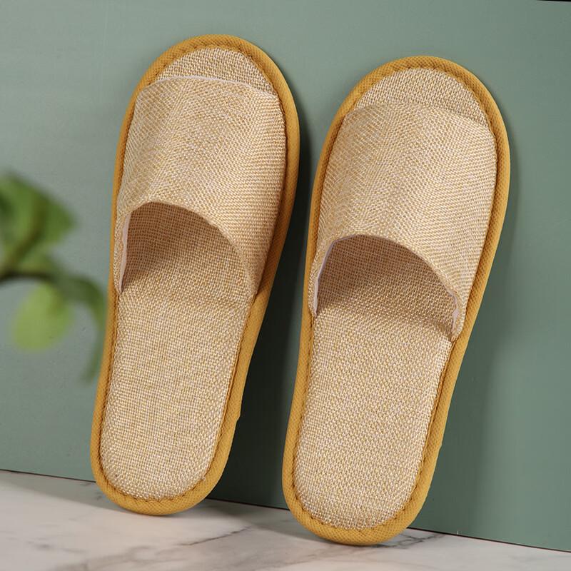 

Disposable Linen Cotton Hotel Slippers