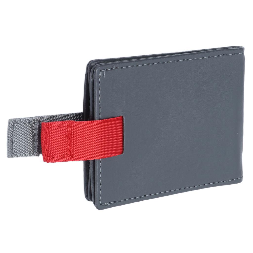 Pull Wallet Light Gray Slim Fashion Leather Pull Out Wallet Dollar Clip Card Package
