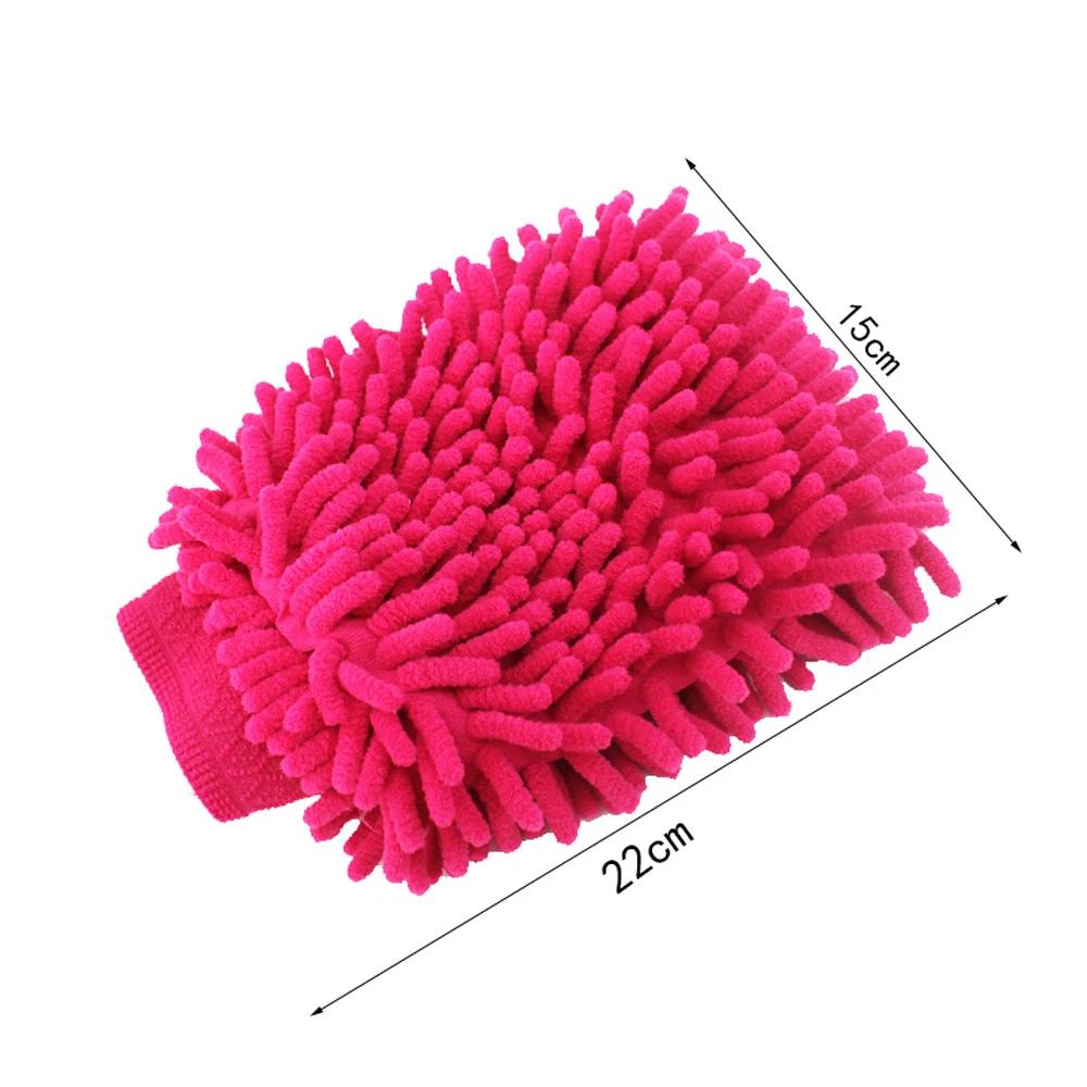 1x Car Wash Glove Soft Microfiber Gloves Car Cleaning Towel Cloth Mitt Wax Detailing Brush Auto Cleaning Tools Brush Accessories
