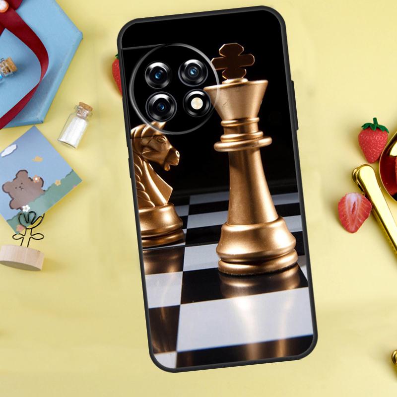Chess Case For OnePlus 12R 10R 13R 13T 15 13 12 11 10 9 10T 8T Nord CE 5 2 3 4 Lite N20 N30 Cover