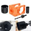 Wooden Door Lock Installation Kit with U Type Guide Template and Drill Bit Compatible with Four Lock Latch Size Combinations