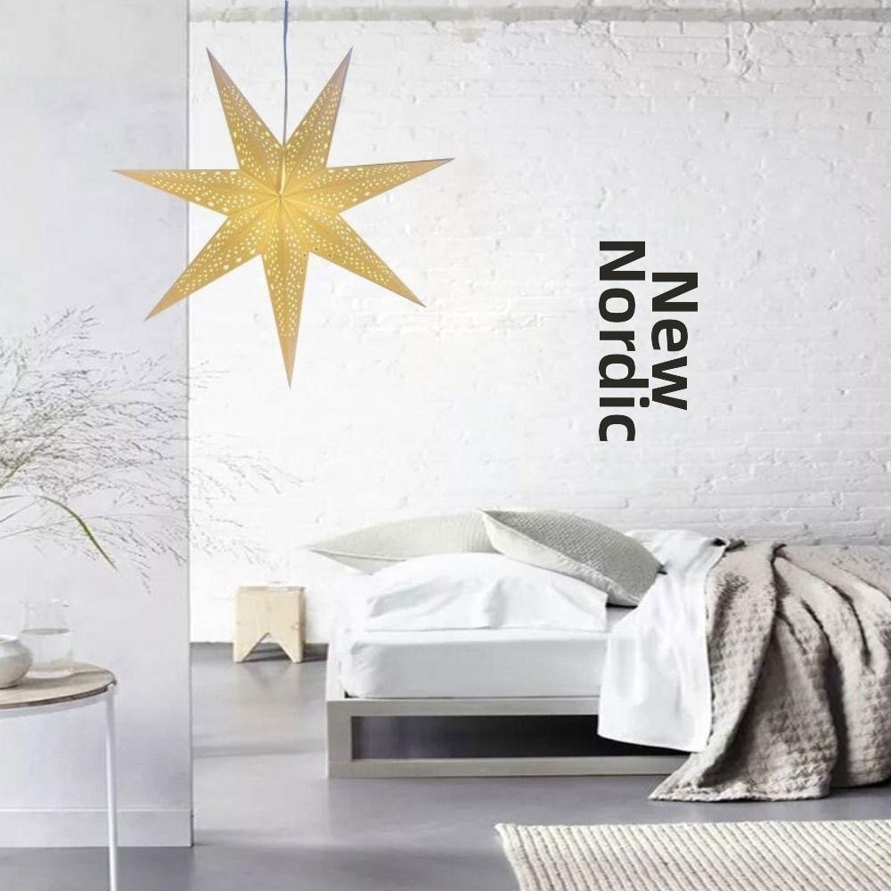 Folding Star Lanterns Christmas Decorations Star Lampshade New Hanging Paper Stars  Home Decor