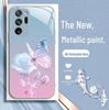 Samsung M02 Butterfly Flower A10 Rose A04 Liquid Note8 Pro Gradient A13 Protective Case