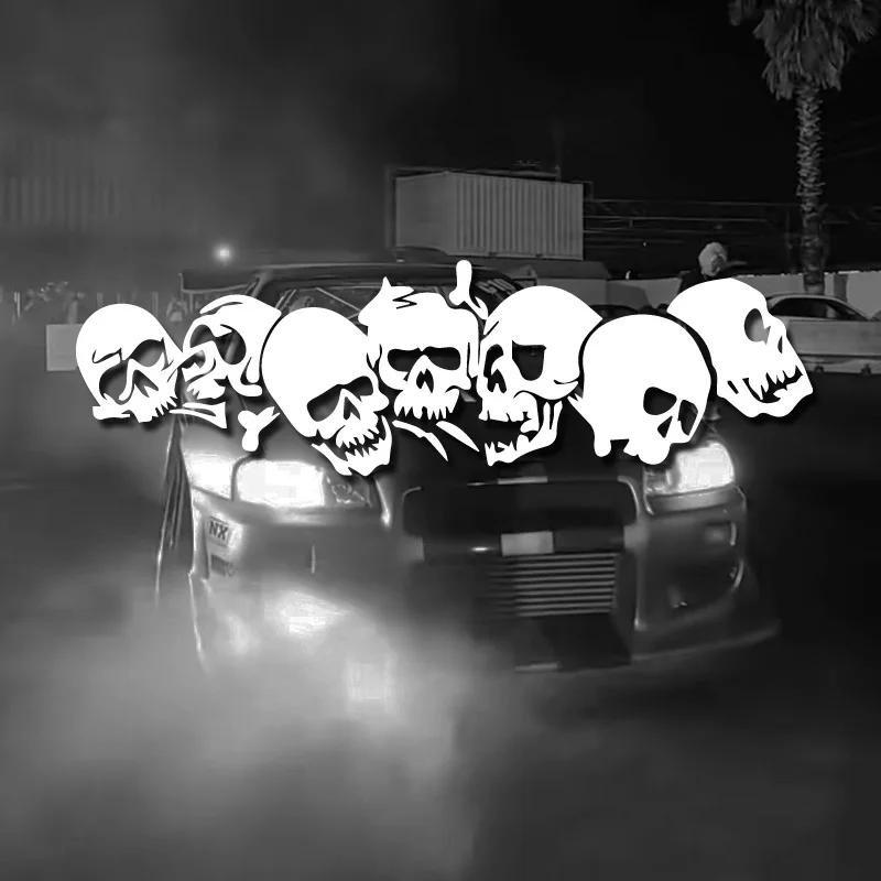 Skull Skeleton Vinyl Car Stickers/ Motorcycles - Waterproof  Durable Decals,  Body / Door /Helmet  Handle Decoration