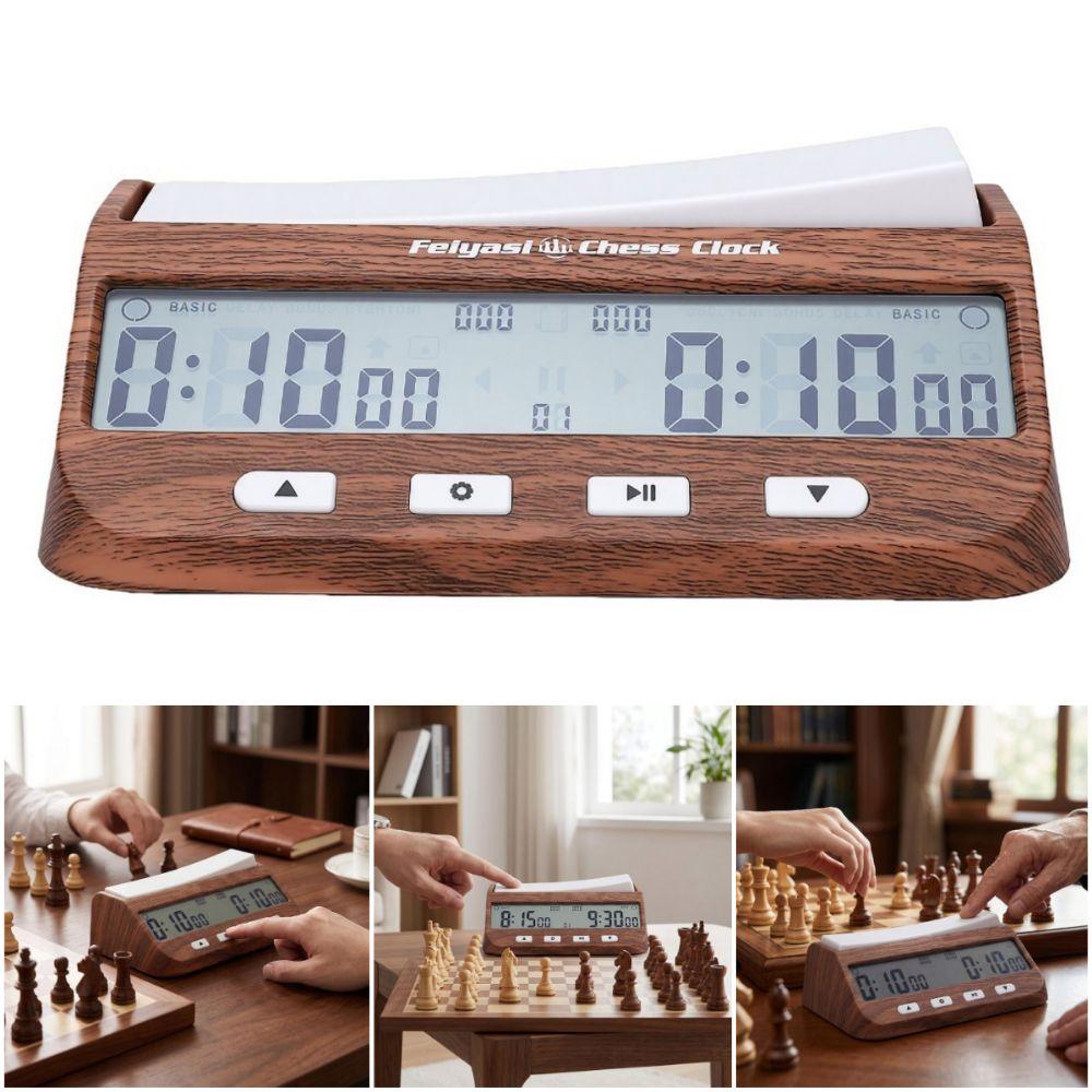 Compact Design Chess Timer Multifunctional Game Timer Portable Board Game Clock for Go