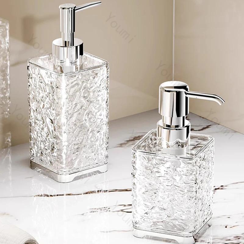 Glacier Texture Soap Bottle Creative Home Decor Shower Gel Bottles Shampoo Dispenser Bottle Kitchen Bathroom Accessories