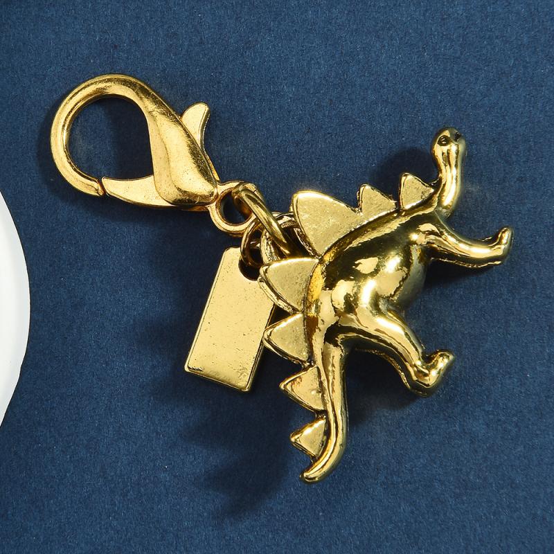 Exquisite High-End Blumen Dinosaurier Schlüsselanhänger für Frauen Y2K Taschenanhänger Auto Schlüsselanhänger Schmuck Geschenk Dekoration Zubehör