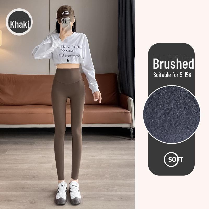 Nowe legginsy sportowe z pluszem podnoszące biodra dla kobiet - Moda jesienno-zimowa