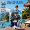 Custom Name Game Dragons Heroes Unite Beach Towel Microfiber Beach Towel, Lightweight and Quick-Dry, for Summer Travel, Swimming Pool Gift