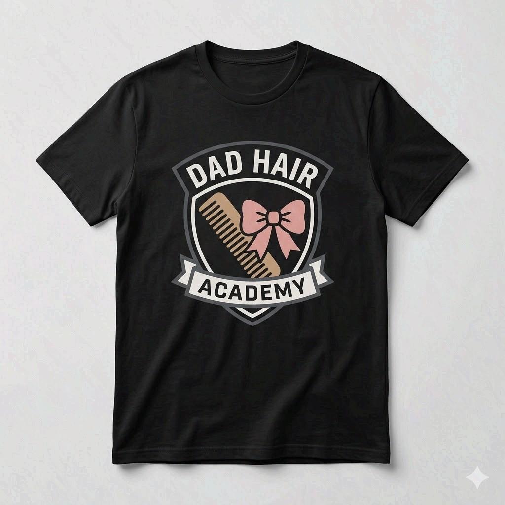 Dad Hair Academy Shirt Funny Girl Dad Father s Day Gift Tee S