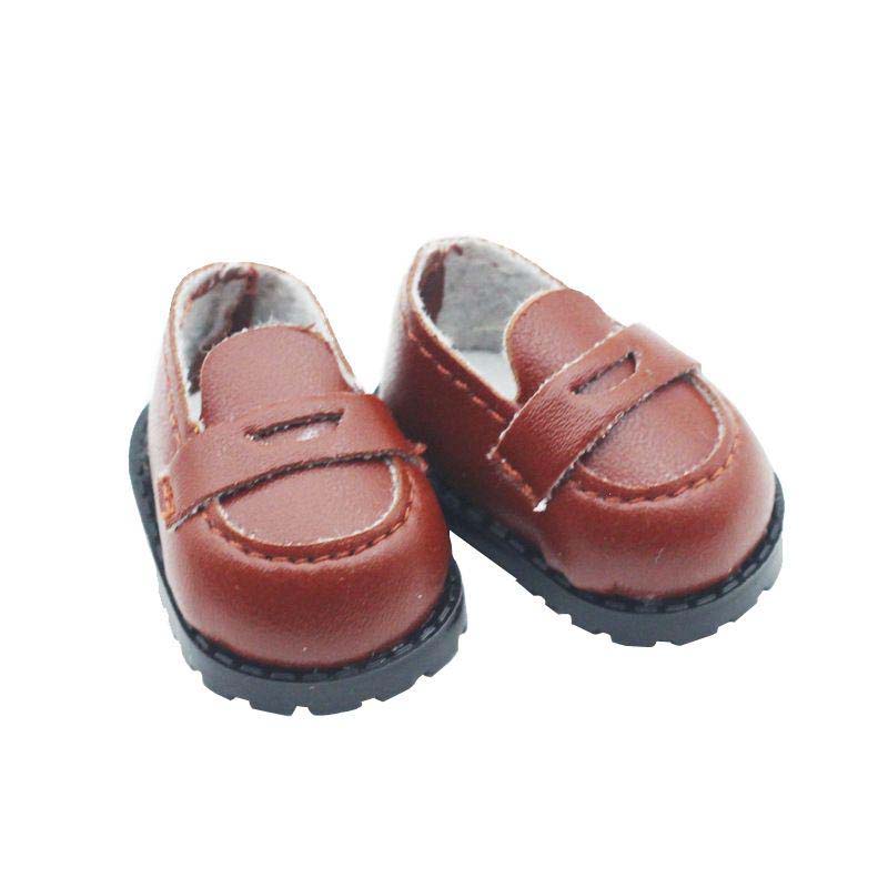 1 pair Mini DollS Shoes White Pink Bow Shoes for 10cm Cotton Doll Shoes Accessories Princess Small Leather Shoes DIY Doll Toy