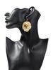New Cartoon Lion Acrylic Print Drop Earrings for Women Funny Leo Animal Hanging Earring Fashion Party Jewelry Gifts