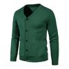 Cardigan Sottile da Uomo Casual a V Scollo a Manica Lunga in Maglia