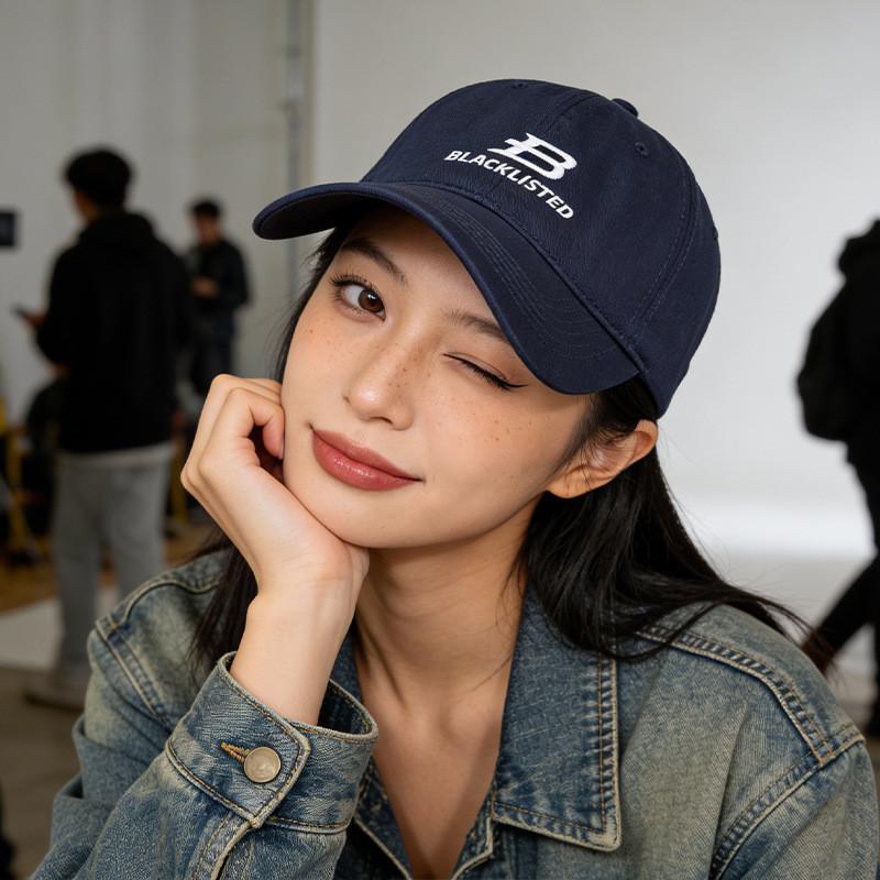 Embroidered Baseball Cap With Adjustable Strap For Summer Sun Protection