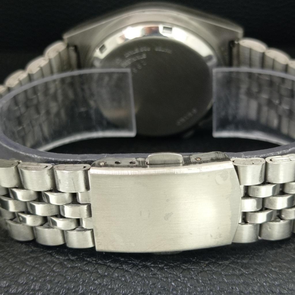 GENUINE VINTAGE SEIKO 5 AUTOMATIC 7019A JAPAN MENS GREEN DIAL WATCH A708718-1