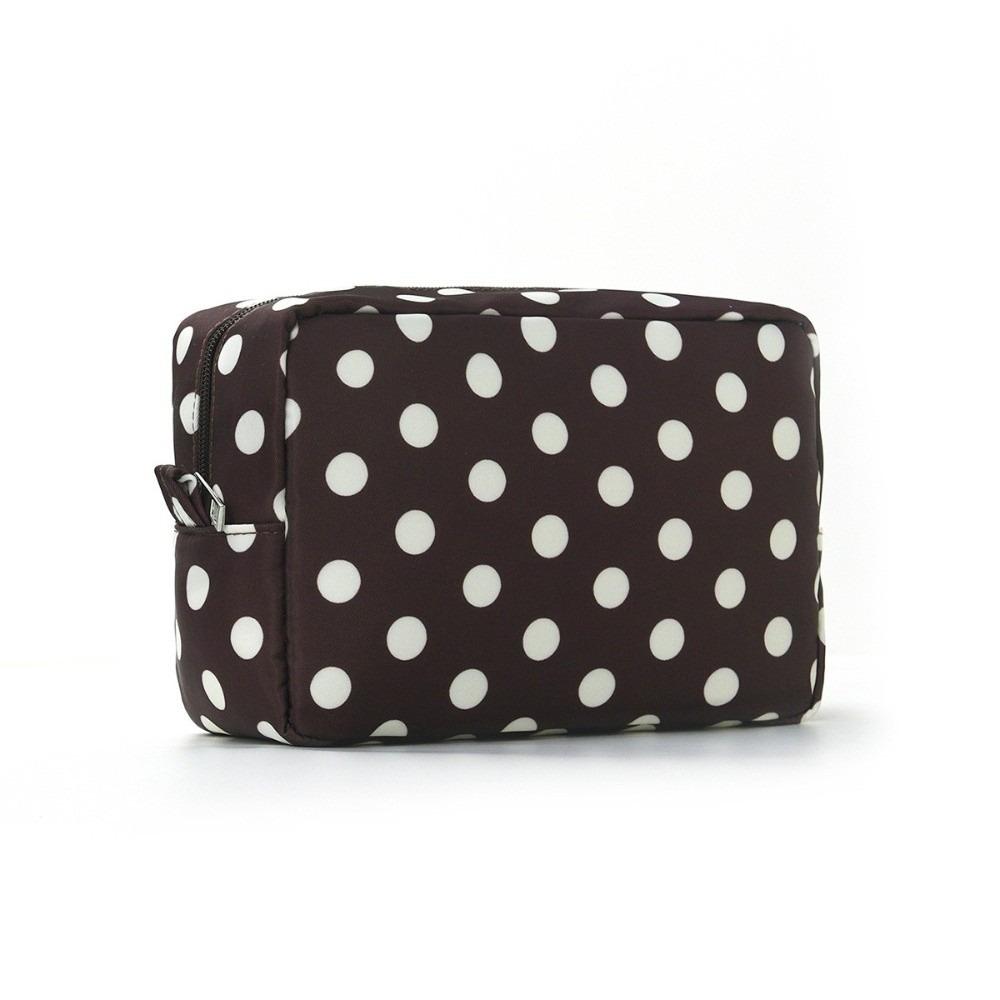 Zipper Pouch Cosmetic Storage Bag Large Capacity Makeup Organizer Bag Vacation коричневый