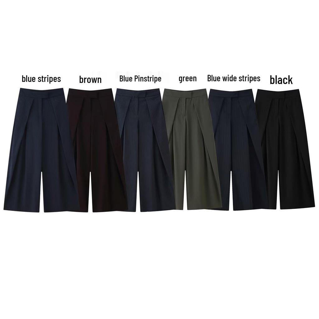Spring-Autumn Casual Wide-Leg Drape Pants