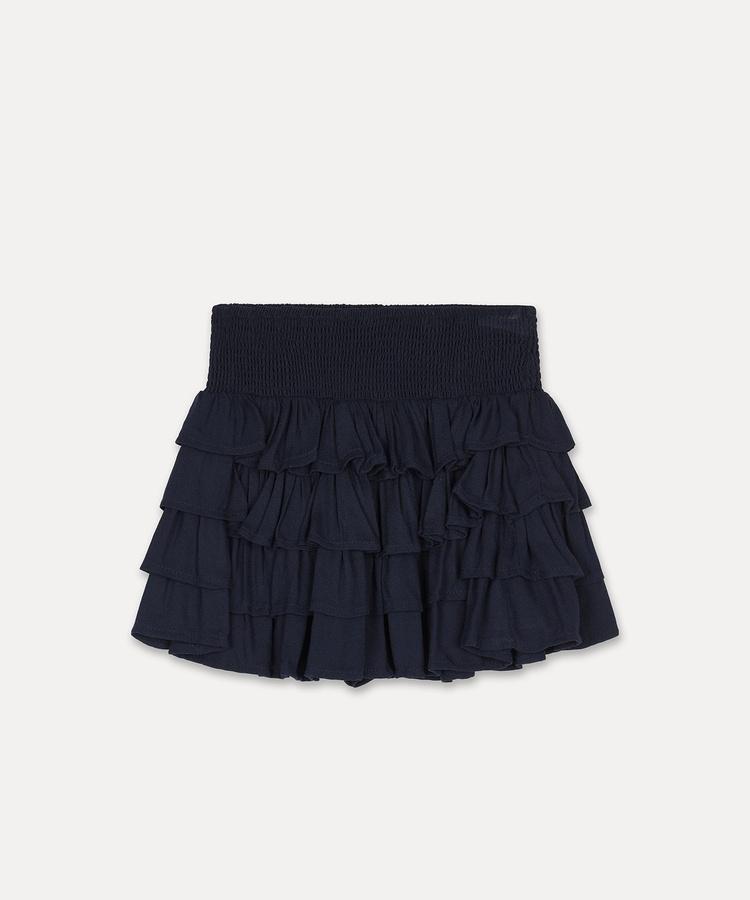 Mini Jupe à Volants Seobdyudeu (Bleu)