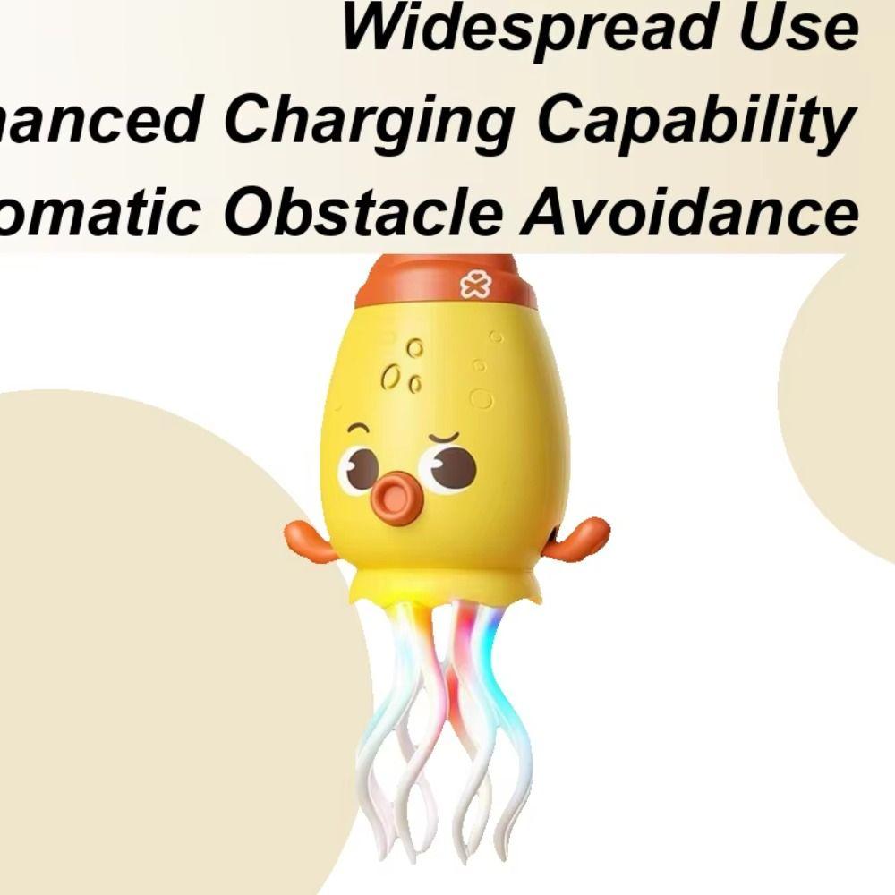 Plastic Electric Dancing Octopus Toy USB Rechargeable Interactive Crawling Interactive Octopus Toy Flexible Collection